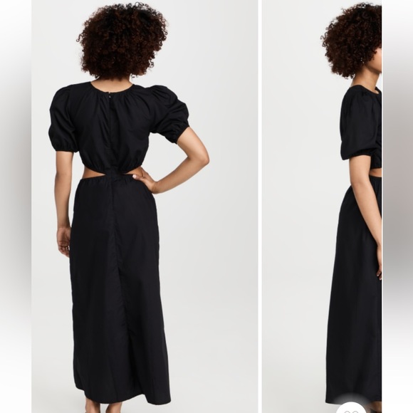 FAITHFULL THE BRAND Alessandria Midi Dress with Cutouts - Size 6 (M) - Picture 4 of 7